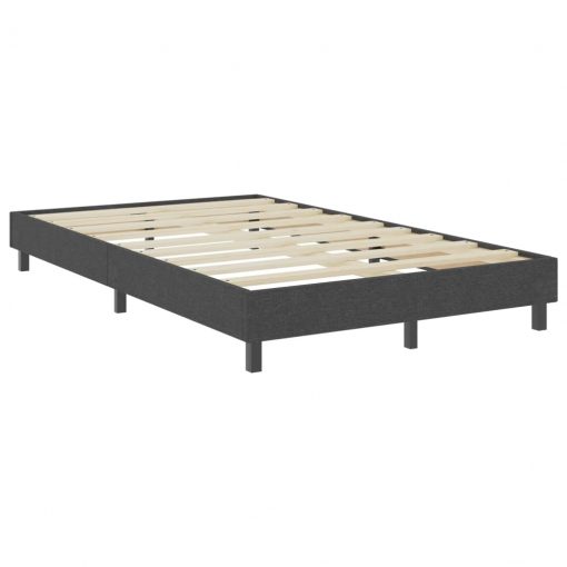 Boxspring postelja temno siva iz blaga 120x200 cm