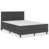 Boxspring postelja temno siva iz blaga 180x200 cm