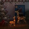 Božična dekoracija družina jelenov 160 večbarvnih LED lučk