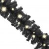 Božična girlanda z LED lučkami 10 m črna
