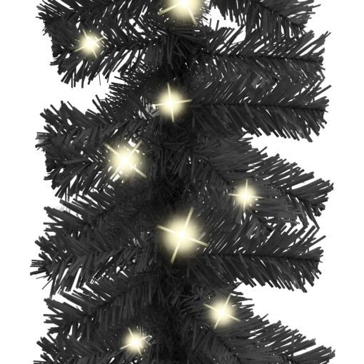Božična girlanda z LED lučkami 10 m črna