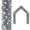 Božična girlanda z LED lučkami 10 m srebrna