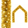 Božična girlanda z LED lučkami 20 m zlata