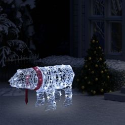 Božični medved 45 LED lučk 71x20x38 cm