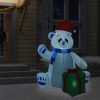 Božični napihljiv polarni medved LED notranji/zunanji 1