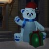 Božični napihljiv polarni medved LED notranji/zunanji 2