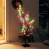 Božično drevesce 128 LED lučk barviti češnjevi cvetovi 120 cm