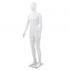 Celotna moška izložbena lutka s stekleno osnovo bela 185 cm