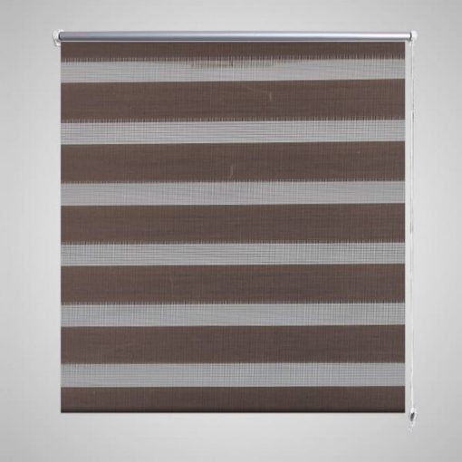 Črtasti Zebra Rolo / Senčilo velikost 40 x 100 cm Kavna barva