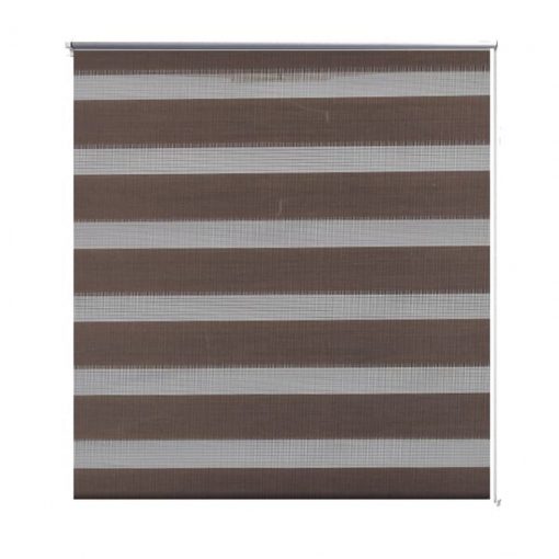 Črtasti Zebra Rolo / Senčilo velikost 60 x 120 cm Kavna barva