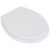 Deska za WC školjko MDF pokrov preprost dizajn bela