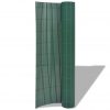 Dvostranska vrtna ograja PVC 90x500 cm zelena