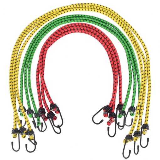 Elastične vrvi 30 kosov 60/80/100 cm rdeče rumene zelene