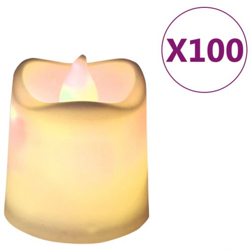 Električne čajne svečke brez plamena LED 100 kosov toplo bele