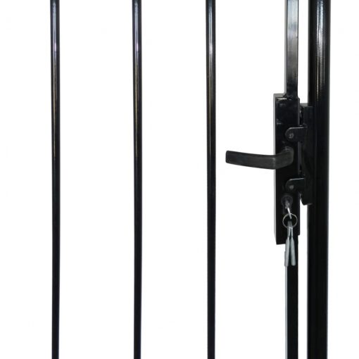 Enojna vrata za ograjo s špicami na vrhu 100 x 175 cm