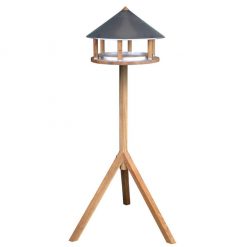Esschert Design Ptičja mizica s trikotno streho iz cinka