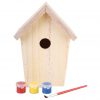Esschert Design ptičja hišica DIY z barvo 14.8x11.7x20 cm  KG145
