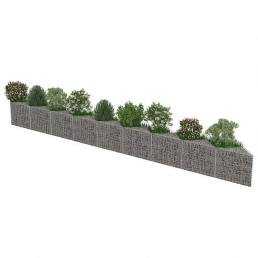 Gabion stena iz pocinkanega jekla 630x30x50 cm