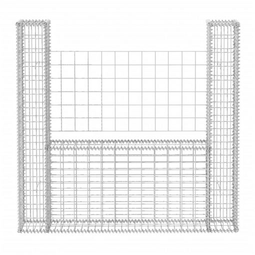 Gabionska košara U-oblike pocinkano jeklo 160x20x150 cm