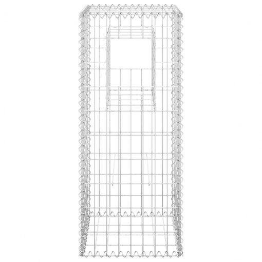 Gabionska košara steber 2 kosa 40x40x100 cm železo