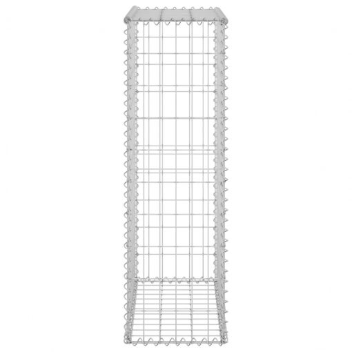 Gabionska stena s pokrovi iz pocinkanega jekla 60x30x100 cm