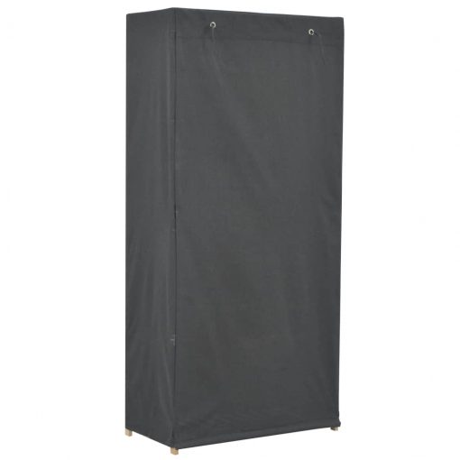 Garderobna omara iz blaga 79x40x170 cm siva