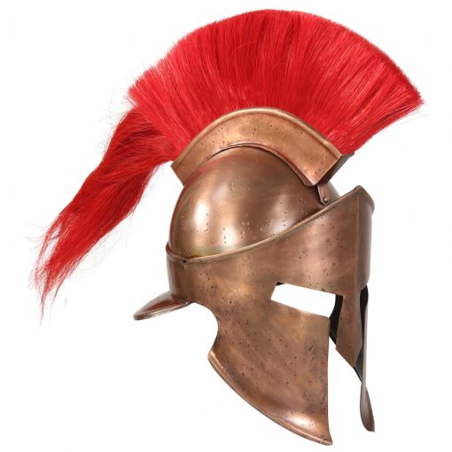 Grška bojevniška čelada starinska kopija LARP bakreno jeklo