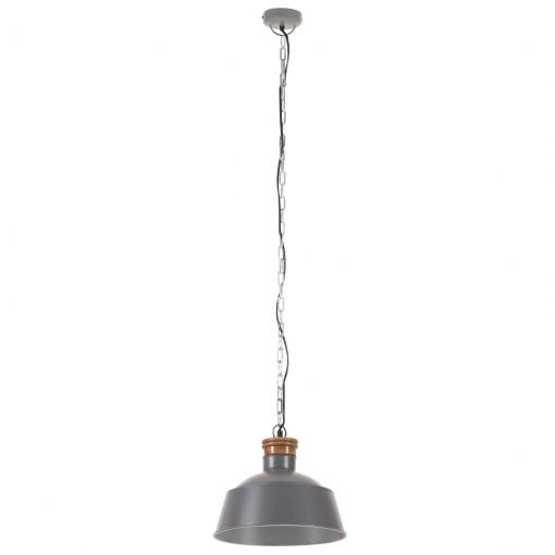 Industrijska viseča svetilka 32 cm siva E27