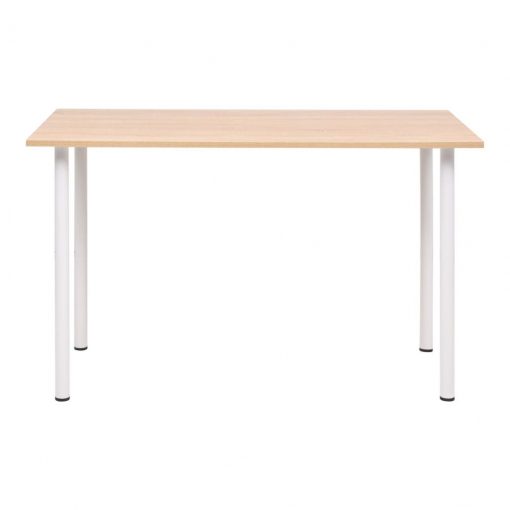 Jedilna miza 120x60x73 cm barva hrasta in bela