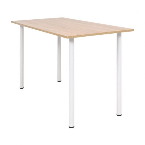 Jedilna miza 120x60x73 cm barva hrasta in bela