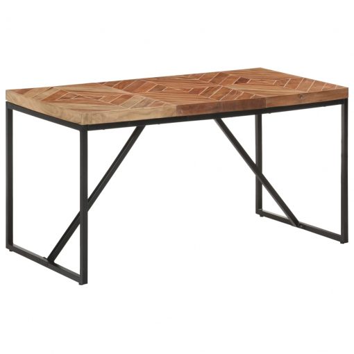 Jedilna miza 140x70x76 cm trden akacijev in mangov les