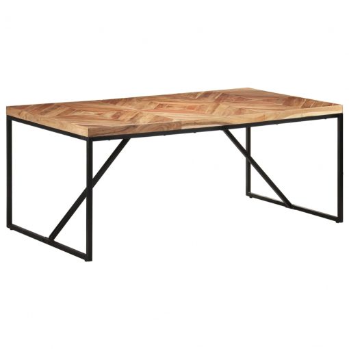 Jedilna miza 180x90x76 cm trden akacijev in mangov les