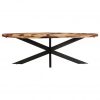 Jedilna miza 240x100x75 cm akacijev les in palisander