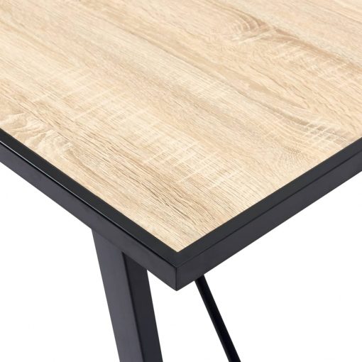 Jedilna miza barva hrasta 120x60x75 cm mediapan