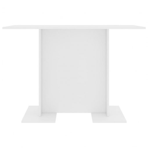 Jedilna miza bela 110x60x75 cm iverna plošča