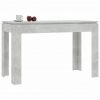 Jedilna miza betonsko siva 120x60x76 cm iverna plošča