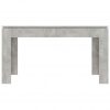 Jedilna miza betonsko siva 140x70x76 cm iverna plošča