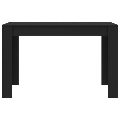 Jedilna miza črna 120x60x76 cm iverna plošča