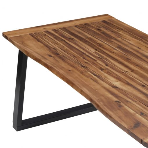 Jedilna miza iz trdnega akacijevega lesa 180x90 cm