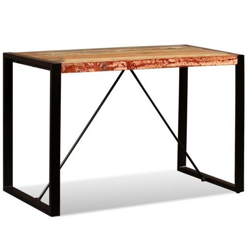 Jedilna miza iz trdnega predelanega lesa 120 cm