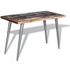 Jedilna miza iz trdnega predelanega lesa 120x60x76 cm