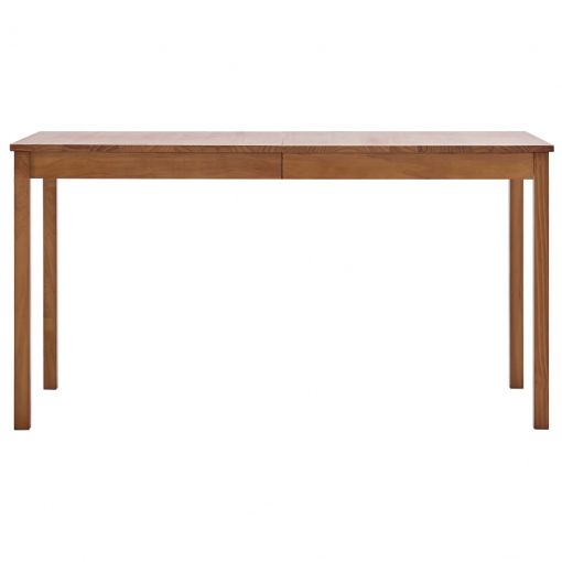Jedilna miza medeno rjava 140x70x73 cm borovina