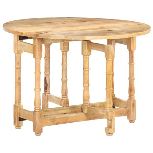 Jedilna miza okrogla 110x76 cm trden mangov les