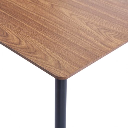 Jedilna miza rjava 180x90x75 cm mediapan