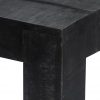 Jedilna miza trden mangov les 118x60x76 cm črna