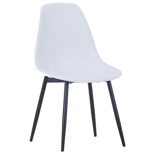 Jedilni stoli 2 kosa bele barve PP
