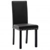 Jedilni stoli 2 kosa črne barve PVC