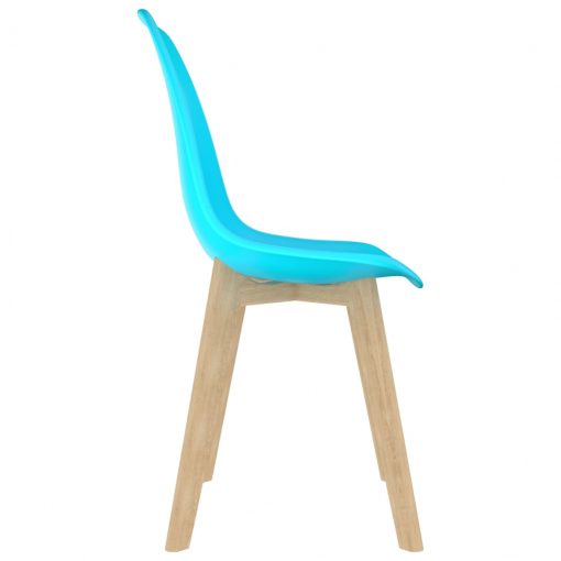 Jedilni stoli 2 kosa modra plastika