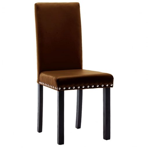 Jedilni stoli 2 kosa rjave barve PVC