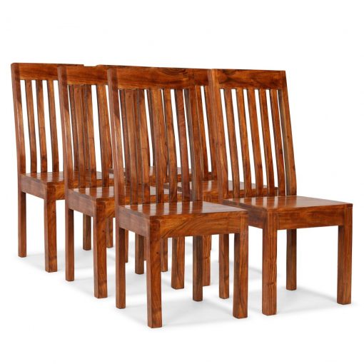 Jedilni stoli 6 kosov trden les in palisander moderne oblike